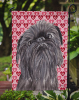 Brussels Griffon Valentine's Love Flag Garden Size