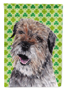 Border Terrier St Patrick's Irish Flag Canvas House Size