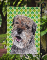 Border Terrier St Patrick's Irish Flag Garden Size