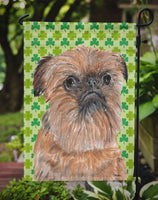 Brussels Griffon St Patrick's Irish Flag Garden Size