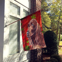 Irish Setter Red Snowflake Christmas Flag Canvas House Size