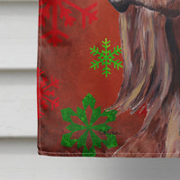 Irish Setter Red Snowflake Christmas Flag Canvas House Size