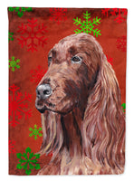 Irish Setter Red Snowflake Christmas Flag Canvas House Size