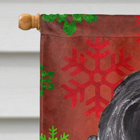 Cocker Spaniel Red Snowflake Christmas Flag Canvas House Size