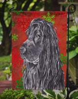 English Cocker Spaniel Red Snowflake Christmas Flag Garden Size