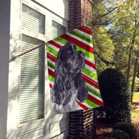 Cocker Spaniel Candy Cane Christmas Flag Canvas House Size