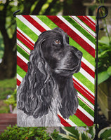 Cocker Spaniel Candy Cane Christmas Flag Garden Size