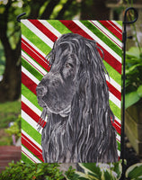 English Cocker Spaniel Candy Cane Christmas Flag Garden Size