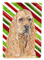 Cocker Spaniel Candy Cane Christmas Flag Canvas House Size