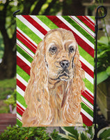 Cocker Spaniel Candy Cane Christmas Flag Garden Size