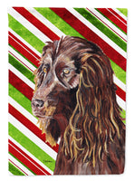 Boykin Spaniel Candy Cane Christmas Flag Canvas House Size