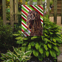 Boykin Spaniel Candy Cane Christmas Flag Garden Size