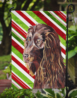 Boykin Spaniel Candy Cane Christmas Flag Garden Size