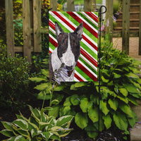 Bull Terrier Candy Cane Christmas Flag Garden Size