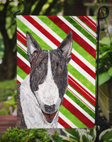 Bull Terrier Candy Cane Christmas Flag Garden Size