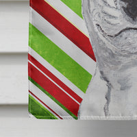 Bull Terrier Candy Cane Christmas Flag Canvas House Size