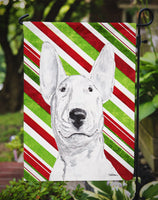 Bull Terrier Candy Cane Christmas Flag Garden Size