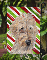 Goldendoodle Candy Cane Christmas Flag Garden Size