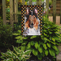 Collie Candy Corn Halloween Flag Garden Size SC9646GF