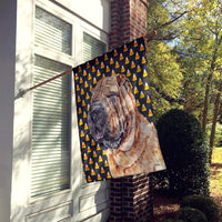 Shar Pei Candy Corn Halloween Flag Canvas House Size SC9647CHF