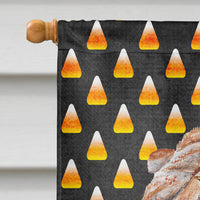 Shar Pei Candy Corn Halloween Flag Canvas House Size SC9647CHF