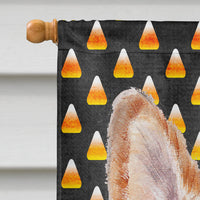 Cardigan Corgi Candy Corn Halloween Flag Canvas House Size SC9648CHF