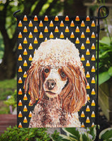 Red Miniature Poodle Candy Corn Halloween Flag Garden Size SC9651GF