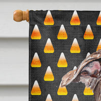 Staffordshire Bull Terrier Staffie Candy Corn Halloween Flag Canvas House Size SC9657CHF