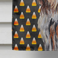 Otterhound Candy Corn Halloween Flag Canvas House Size SC9660CHF