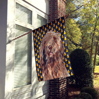 Otterhound Candy Corn Halloween Flag Canvas House Size SC9661CHF