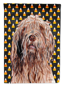 Otterhound Candy Corn Halloween Flag Canvas House Size SC9661CHF