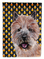 Norwich Terrier Candy Corn Halloween Flag Canvas House Size SC9662CHF