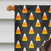 Norfolk Terrier Puppy Candy Corn Halloween Flag Canvas House Size SC9663CHF