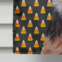 Norfolk Terrier Puppy Candy Corn Halloween Flag Canvas House Size SC9663CHF