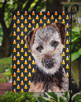 Norfolk Terrier Puppy Candy Corn Halloween Flag Garden Size SC9663GF