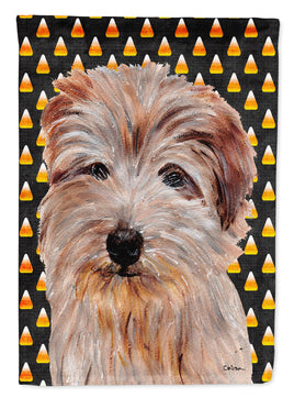 Norfolk Terrier Candy Corn Halloween Flag Garden Size SC9664GF