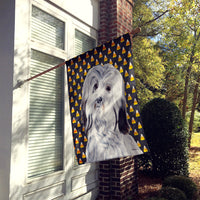 Havanese Candy Corn Halloween Flag Canvas House Size SC9665CHF