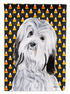 Havanese Candy Corn Halloween Flag Canvas House Size SC9665CHF