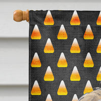 Golden Doodle 2 Candy Corn Halloween Flag Canvas House Size SC9667CHF