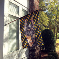 German Pinscher Candy Corn Halloween Flag Canvas House Size SC9668CHF