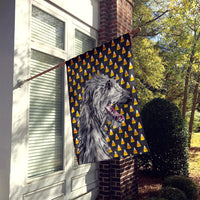 Scottish Deerhound Candy Corn Halloween Flag Canvas House Size SC9669CHF