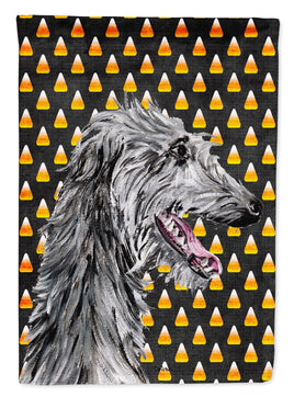 Scottish Deerhound Candy Corn Halloween Flag Canvas House Size SC9669CHF