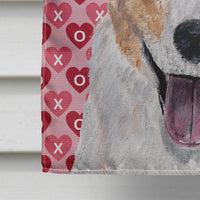 Cardigan Corgi Hearts and Love Flag Canvas House Size SC9696CHF