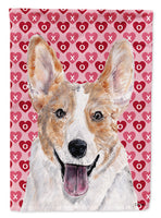 Cardigan Corgi Hearts and Love Flag Canvas House Size SC9696CHF