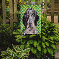 Blue Tick Coonhound Lucky Shamrock St. Patrick's Day Flag Garden Size