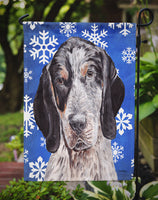 Blue Tick Coonhound Winter Snowflakes Flag Garden Size SC9769GF