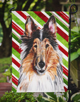 Collie Candy Cane Christmas Flag Garden Size SC9790GF