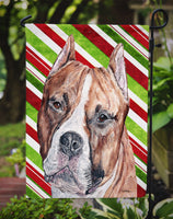 Staffordshire Bull Terrier Staffie Candy Cane Christmas Flag Garden Size SC9800GF