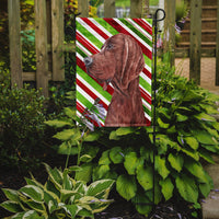 Redbone Coonhound Candy Cane Christmas Flag Garden Size SC9803GF