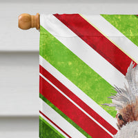 Otterhound Candy Cane Christmas Flag Canvas House Size SC9804CHF